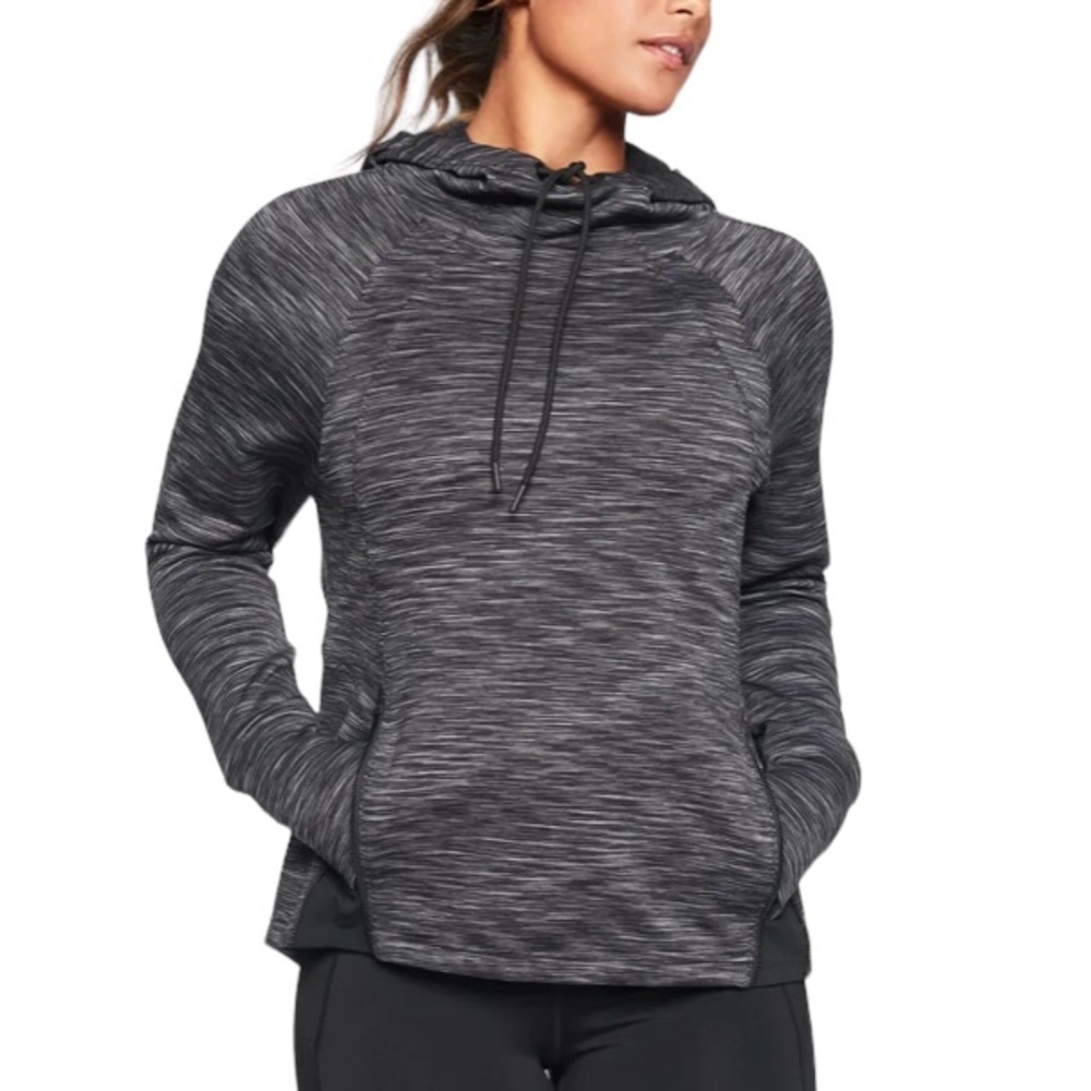 ATHLETA | Women’s Black Fleece Lined SpaceDye Oversized Hoodie size Small